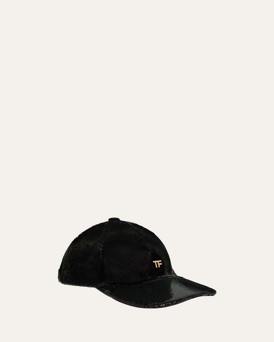 Sequin Monogram Baseball Cap